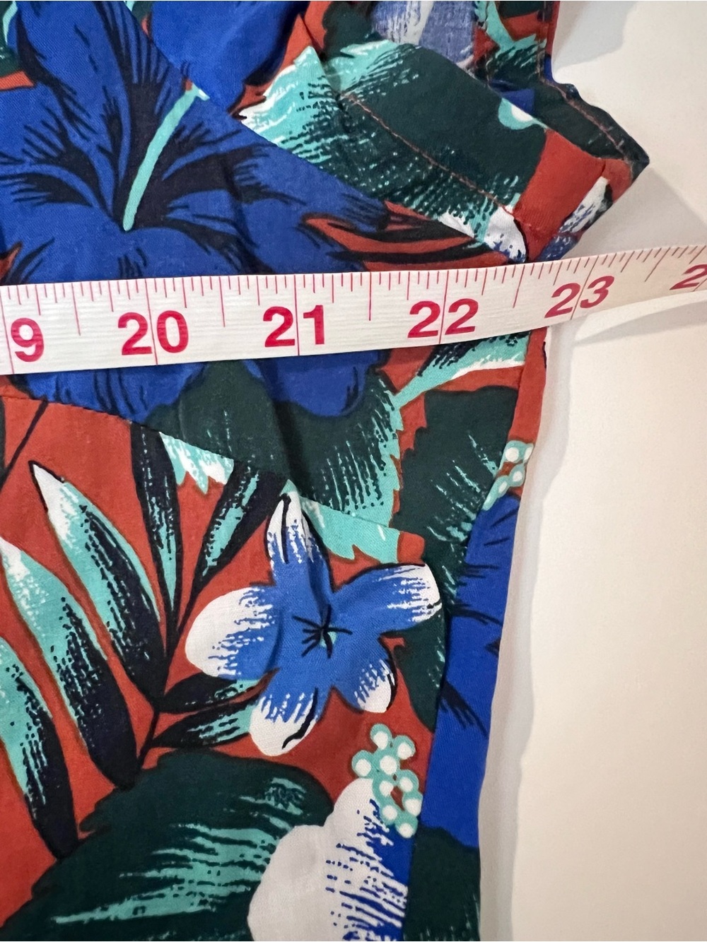 🌺 J. Crew Tropical Floral Button Up Short Sleeve Maxi Dress in Blue Sz. XL - Picture 6 of 9
